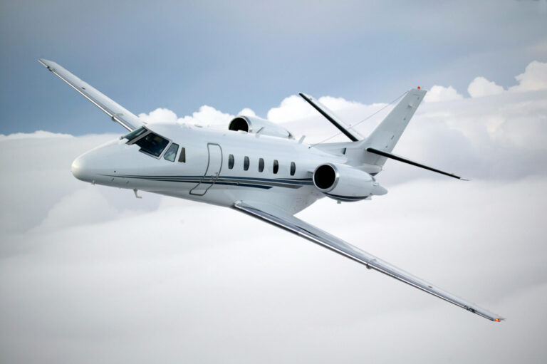 Cessna Citation X in flight
