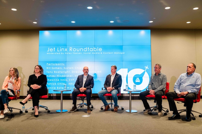 The aviation safety roundtable at the Jet Linx Safety Summit.